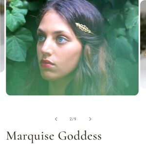 Rose Gold Avigail Adam Marquee Goddess Crown